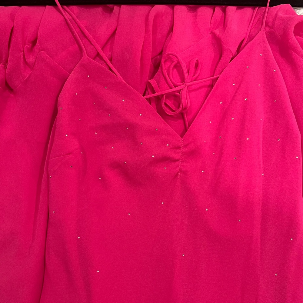 Y2K Betsey Johnson Strapless Pink Dress